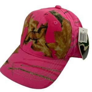Womens Mossy Oak Signatures Hot Pink Camo Hat NWT